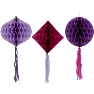 Wabenball-Set - Posh Purple - 3 Stück
