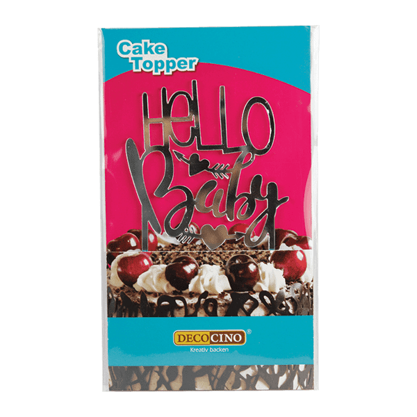 Tortendeko Topper " HELLO Baby"
