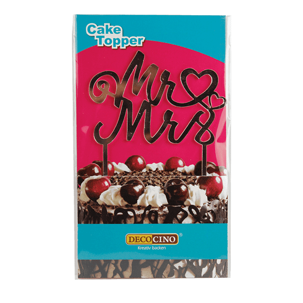 Cake Topper Mr & Mrs