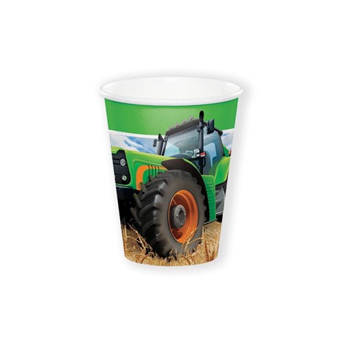 8 Becher Traktor 266ml