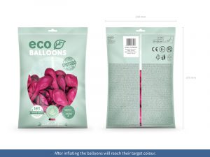 100 ECO-Luftballons - Ø 26cm - Metallic - Pink
