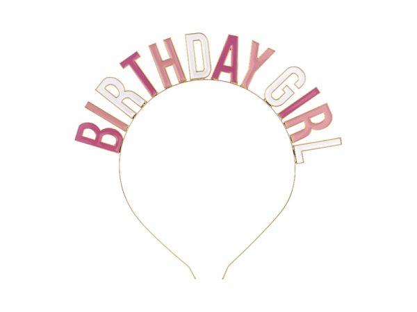 Haarreifen "Birthday Girl" gold