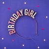 Haarreifen "Birthday Girl" gold