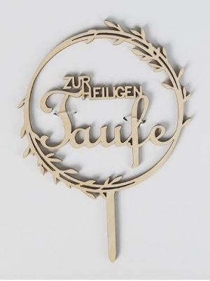 Cake Topper Holz Zur heiligen Taufe