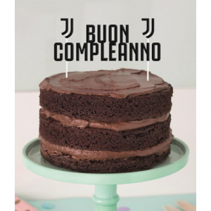 Torten Topper "Buon Compleanno" Juventus