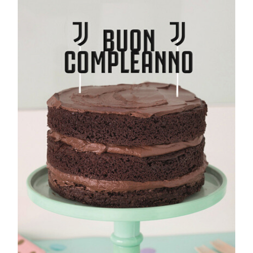 Torten Topper "Buon Compleanno" Juventus