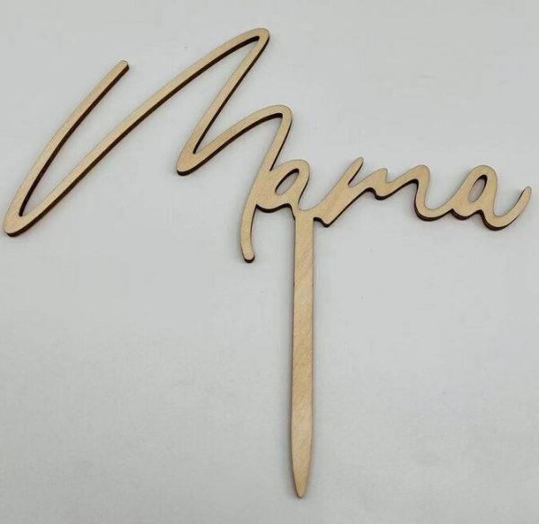 Cake Topper Muttertag Holz - Mama