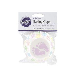 Wilton Backförmchen Füße 75Stk