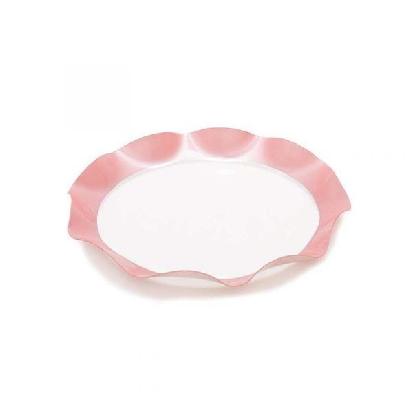 Servierschale rosa Rund, 32cm