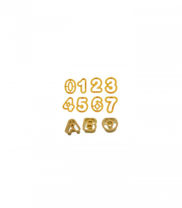 Decora Ausstecher-Set- Zahlen und Buchstaben - 36 TLG