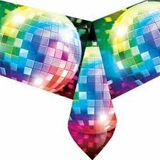 Tischdecke Disco Fever 70's Plastik 137 x 243 cm