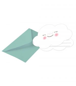 Einladungskarten "Wolke" - 8 Stück