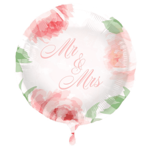 erha Folienballon Hochzeit " Mr und Mrs "