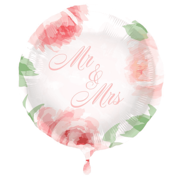 erha Folienballon Hochzeit " Mr und Mrs "
