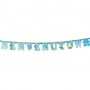 Girlande "BENVENUTO" blau