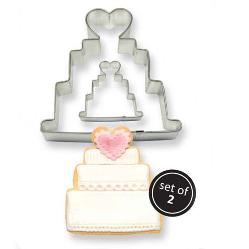 PME Keksausstecher Hochzeitstorte SET/2