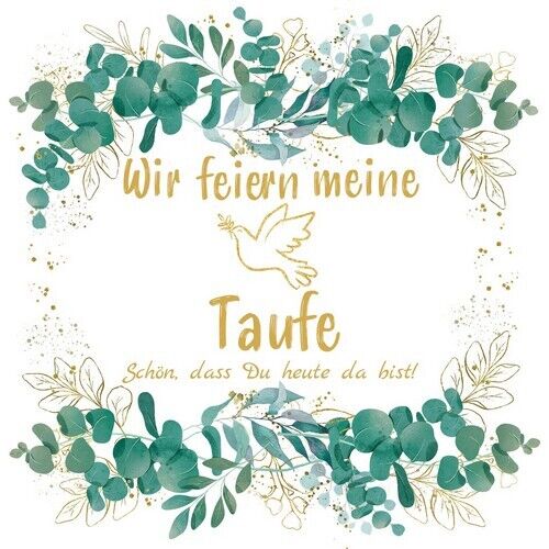 20 Servietten "Wir feiern meine Taufe"