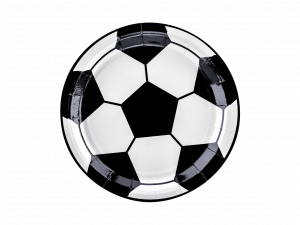 6 Pappteller Fußball 18cm