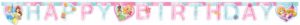 Papiergirlande "Happy Birthday" Prinzessinnen