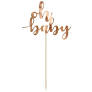 Tortentopper Oh baby, 25 cm, Rosegold