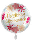 Folienballon "Herzlichen Glückwunsch" 43cm