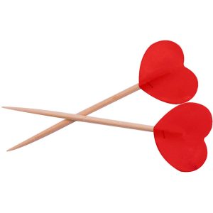 Herz Toppers 50 Stück Rot
