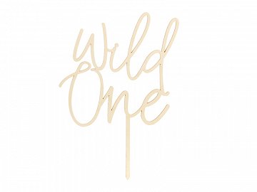 Tortentopper "Wild One" Holz