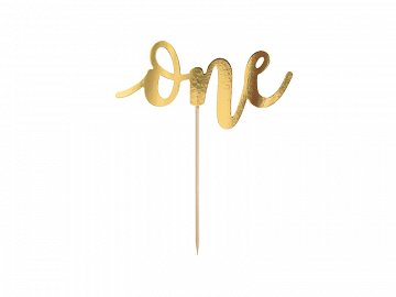 Tortentopper "one" gold