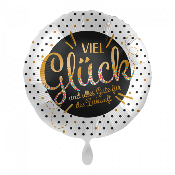 Folienballon "Viel Glück und alles Gute für die Zukunft" 43cm