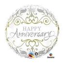 kk Folienballon "Happy Anniversary" 46cm