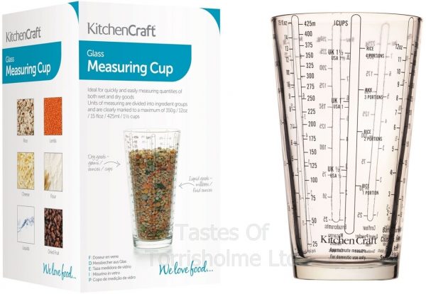 KitchenCraft Messbecher aus Glas