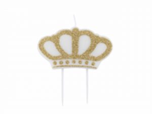 Candelina Kerze Krone 8×4,5cm