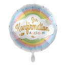 Folienballon Konfirmation Regenbogen 43cm