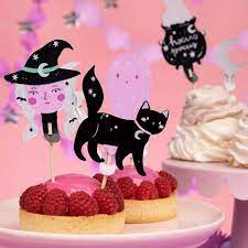 Dekorationen für Muffins Halloween, 14 cm, Mix