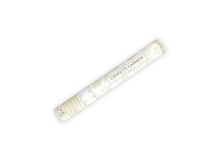 Konfetti-Kanone Roseblätter Cremefarbe