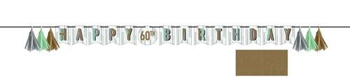 Girlande minted milestone "Happy Birthday"