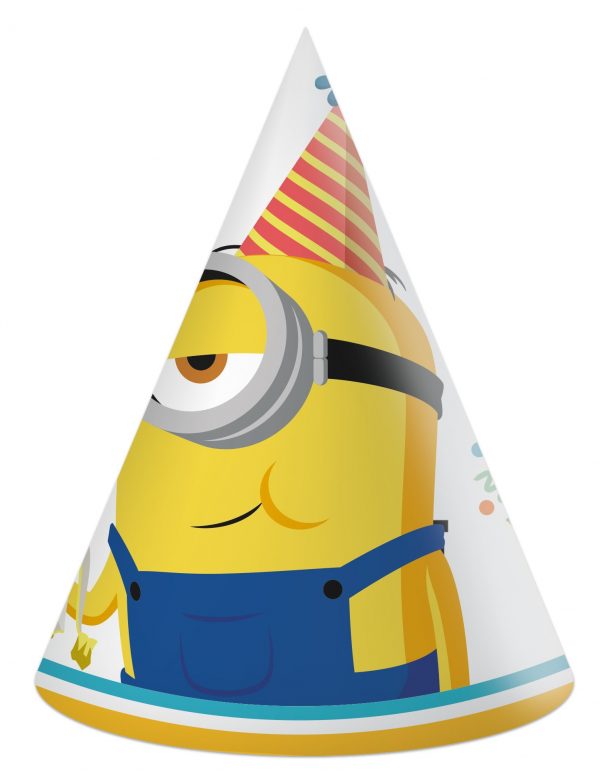 6 RISE OF GRU Minions Partyhüte