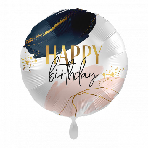 lo Folienballon "Happy Birthday Vibes" 43cm