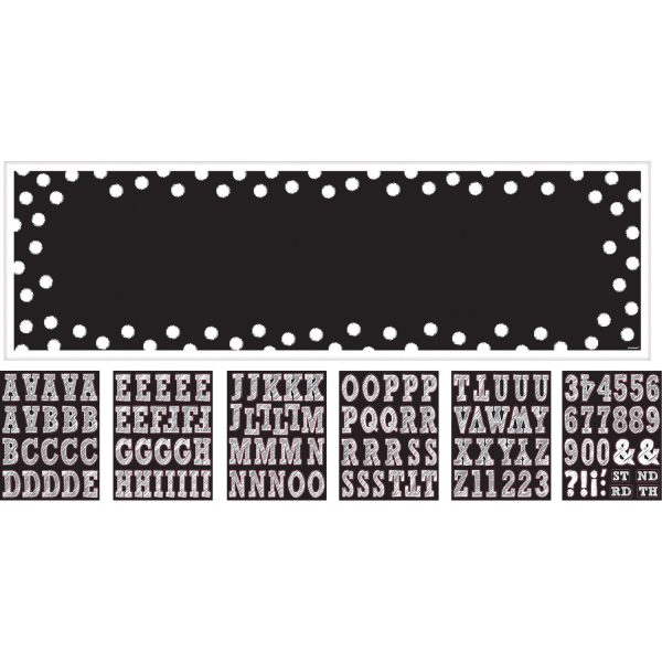 Banner Birthday black and white personalisierbar