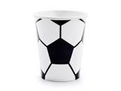 6 Becher Fußball, 260 ml