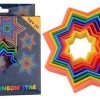 Magic Star Regenbogenfarben 10x10x2,5cm