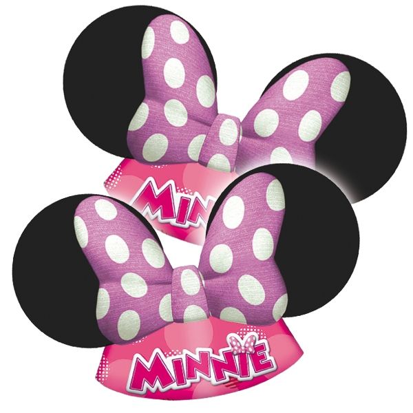 Minnie Mouse-Ohren im 6er Pack,Partyhütchen