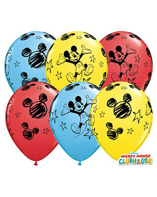 5 Latexballons LED Mickey Mouse 28 cm