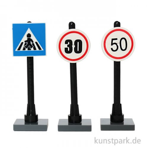 HobbyFun Mini Verkehrsschilder Set II