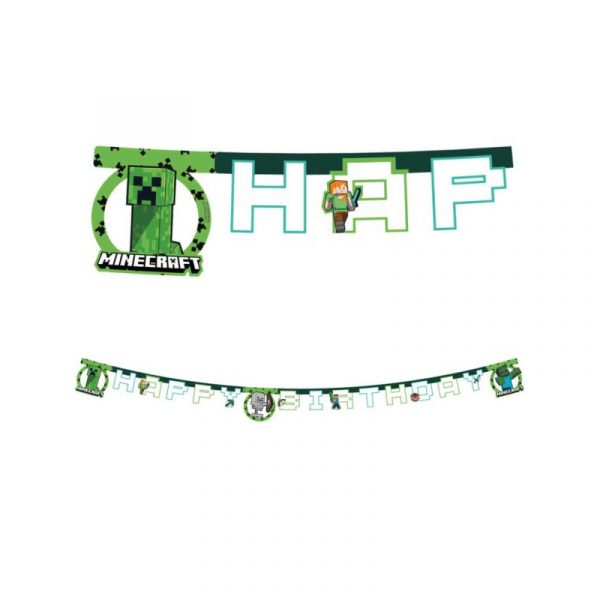 Minecraft Letter Banner 2m