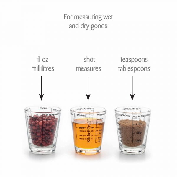 Kitchen Craft Glas-Mini-Messbecher