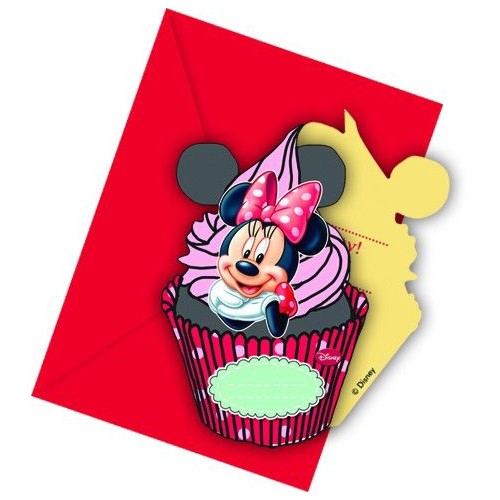 Minnie Cafe Einladungskarten mit Umschlag