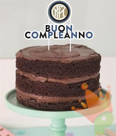 Inter Mailand Cake Topper Buon Compleanno 18 X 17 CM