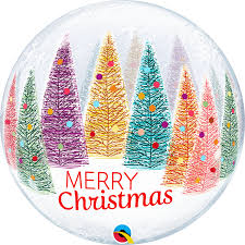 Bubbles Merry Christmas Ballon, 56cm