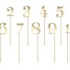 Tortentopper ''Zahlen 1-0 " Gold